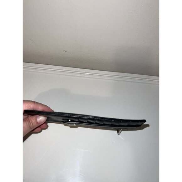 LODIS Black Leather Change ID Credit Cards Holder 7.5" X 3" - Picture 5 of 10